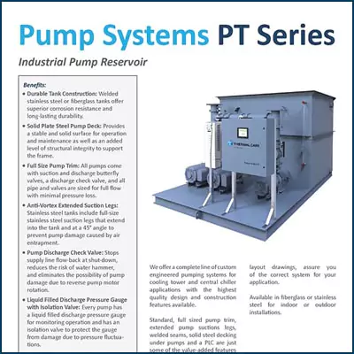 PT pumping systems 250 to 6,000 gallon
